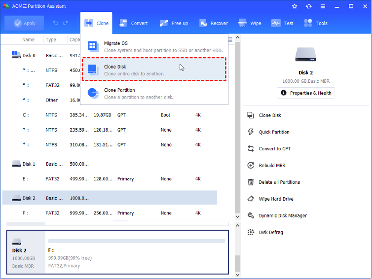  run AOMEI Partition Assistant