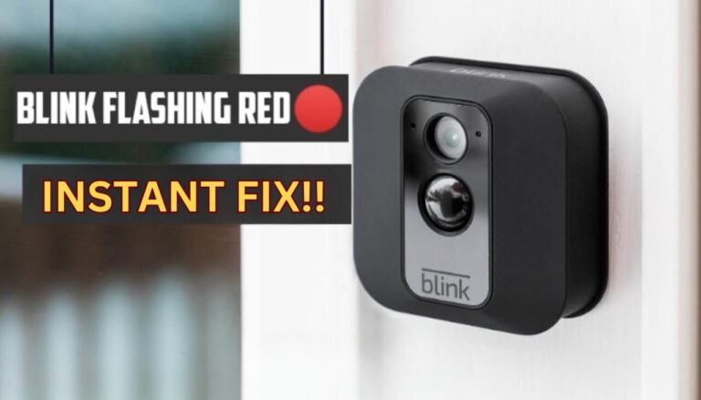 Blink Camera Flashing Red