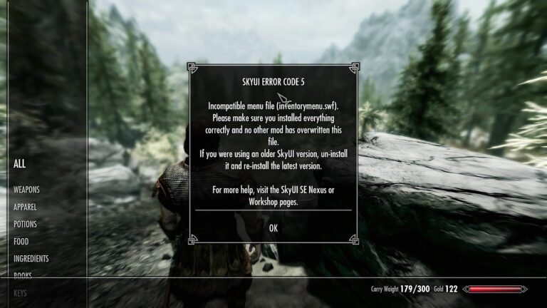 SkyUI Not Working