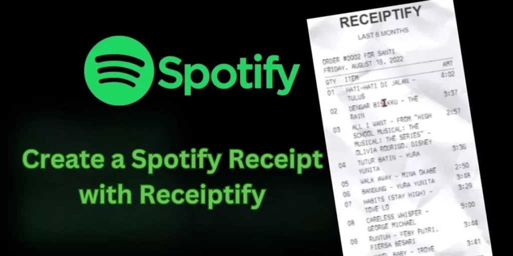 create a Spotify Receipt with Receiptify