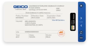 How do I find the NAIC number for Geico Insurance