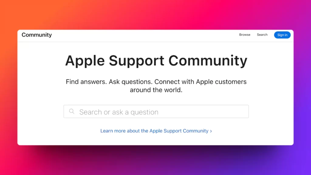 Apple Support Community