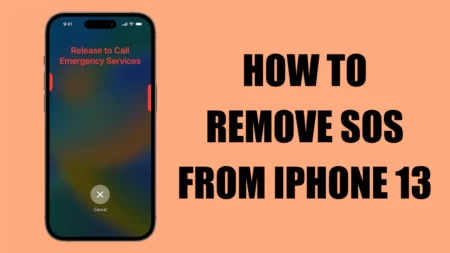 How To Remove SOS From iPhone 13
