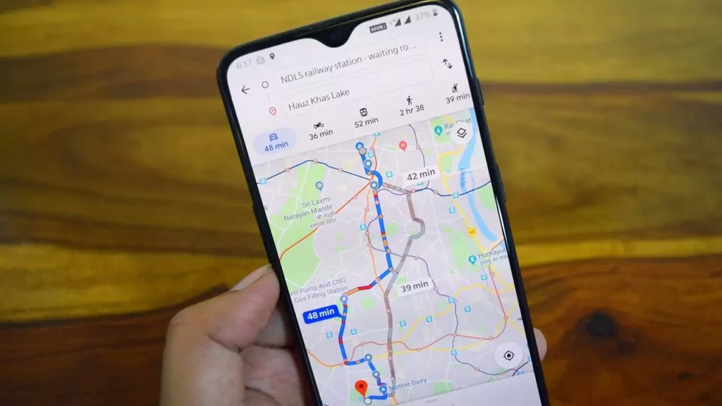 Using Google Maps to Navigate Home