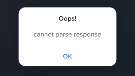 What Does Cannot Parse Response Mean