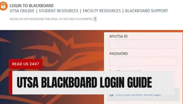 UTSA Blackboard Login