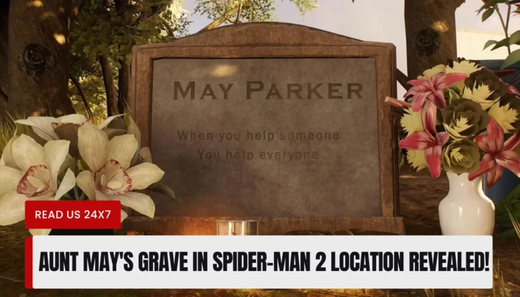 Where is Aunt May's grave in Spider-Man 2