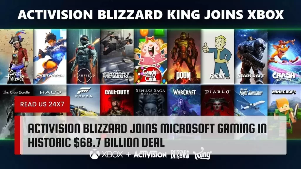 Activision Blizzard Joins Microsoft Gaming In Historic $68.7 Billion Deal