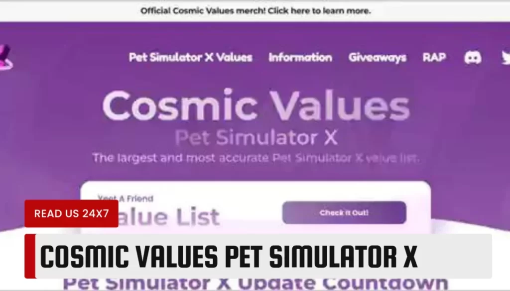Cosmic Values Pet Simulator X