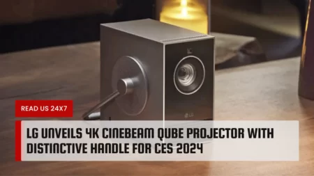 LG Unveils 4K CineBeam Qube Projector with Distinctive Handle for CES 2024