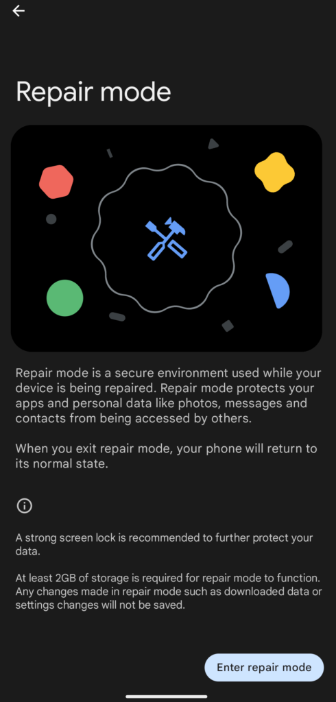 Google Pixel Launches Repair Mode to Protect User Data During Screen Repairs