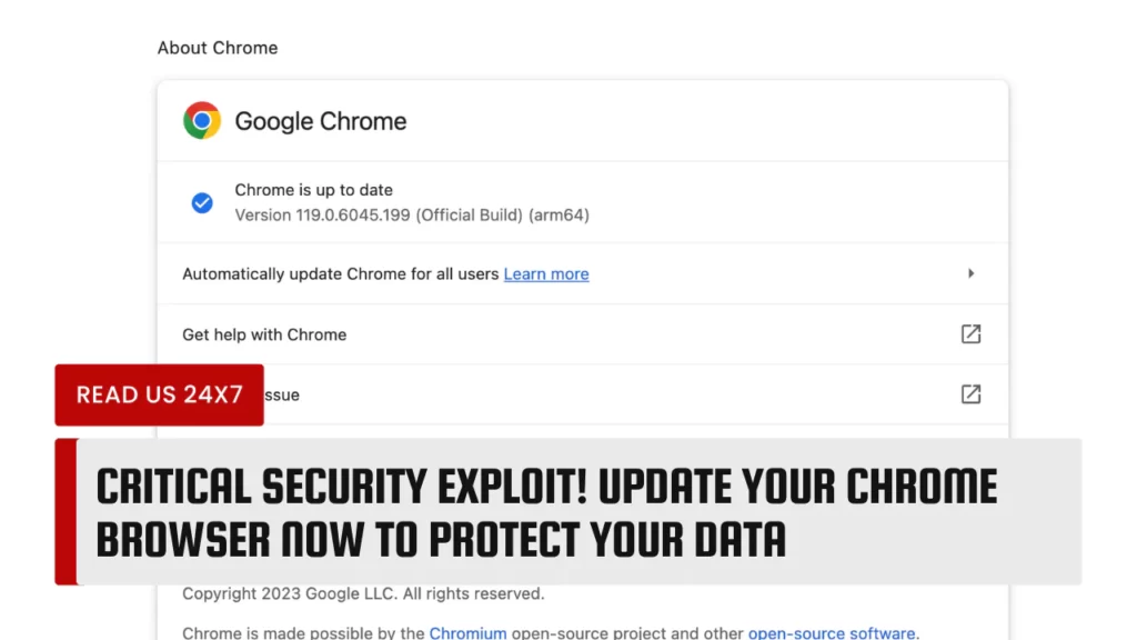Update Your Chrome Browser Now to Protect Your Data