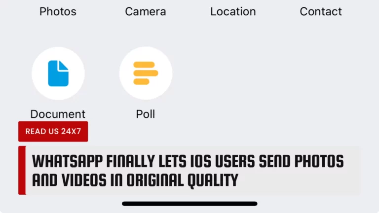 WhatsApp Finally Lets iOS Users Send Photos and Videos in Original Quality