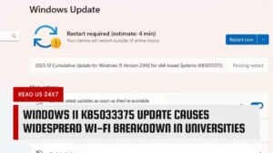 Windows 11 KB5033375 Update Causes Widespread Wi-Fi Breakdown in Universities