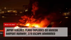 Japan Airlines Plane Explodes on Haneda Airport Runway, 379 Escape Unharmed