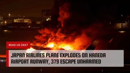 Japan Airlines Plane Explodes on Haneda Airport Runway, 379 Escape Unharmed