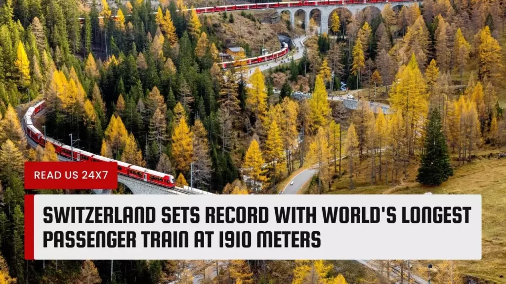 Switzerland Sets Record with World's Longest Passenger Train at 1910 meters