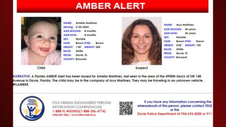Amber Alert issued for kidnapped 8-month-old Broward County girl