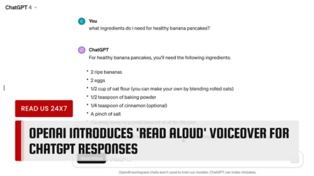 OpenAI Introduces 'Read Aloud' Voiceover for ChatGPT Responses