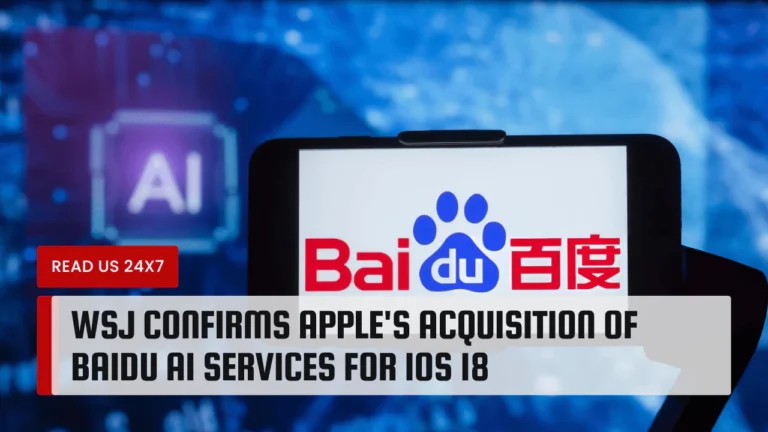 WSJ Confirms Apple's Acquisition of Baidu AI Services for iOS 18