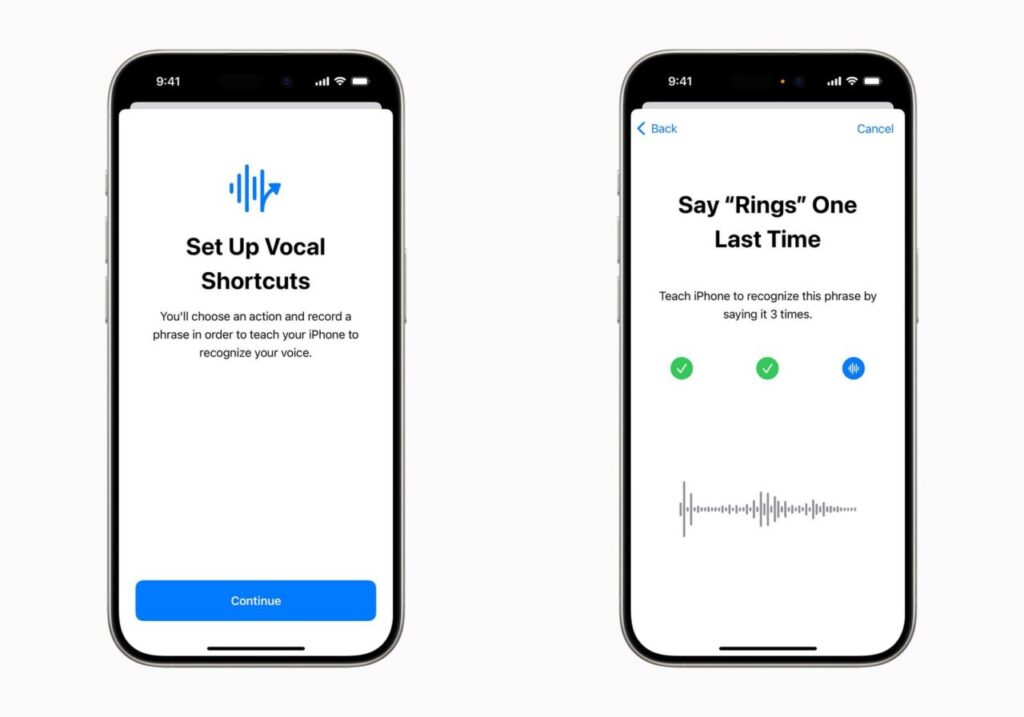 New Features for Speech Accessibility