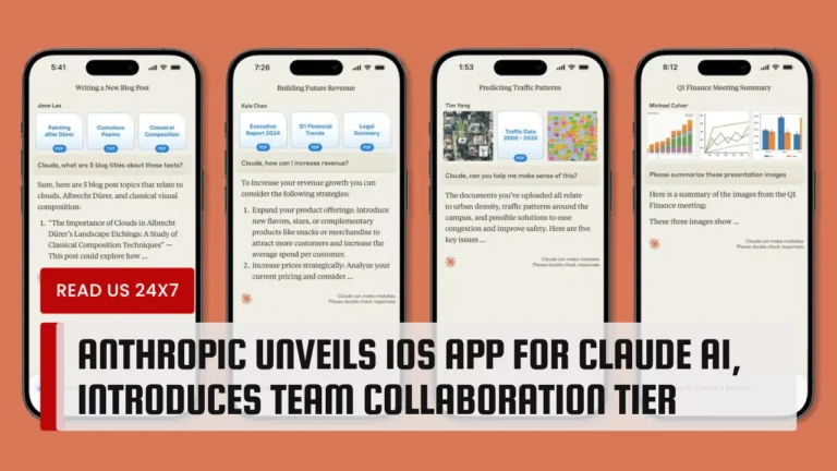 Anthropic Unveils iOS App for Claude AI, Introduces Team Collaboration Tier