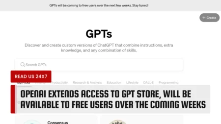 OpenAI Extends Access to GPT Store, Will Be Available to Free Users Over the Coming Weeks