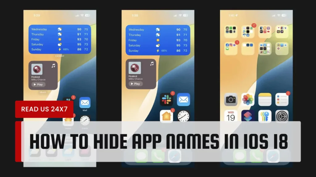 How to Hide App Names in iOS 18
