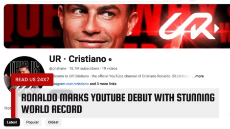 Ronaldo Marks YouTube Debut with Stunning World Record