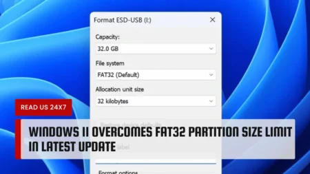 Windows 11 Overcomes FAT32 Partition Size Limit in Latest Update