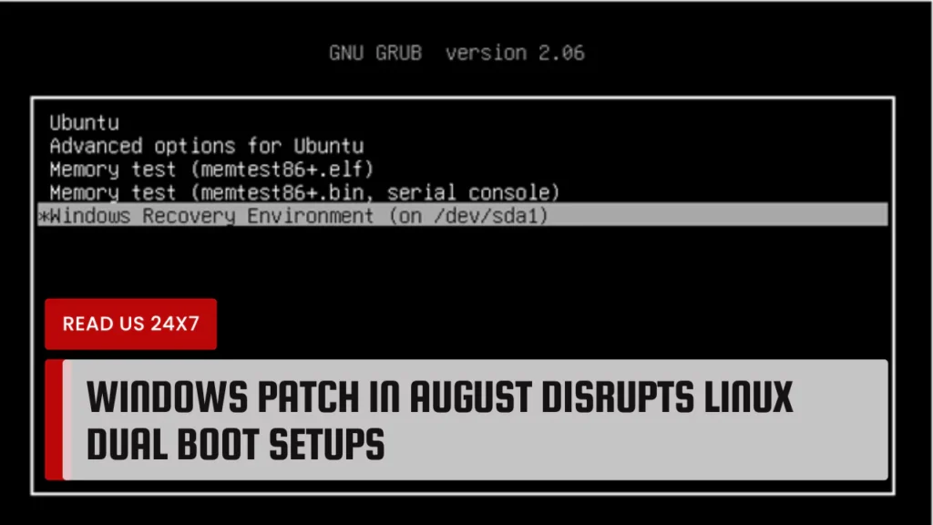 Windows Patch in August Disrupts Linux Dual Boot Setups