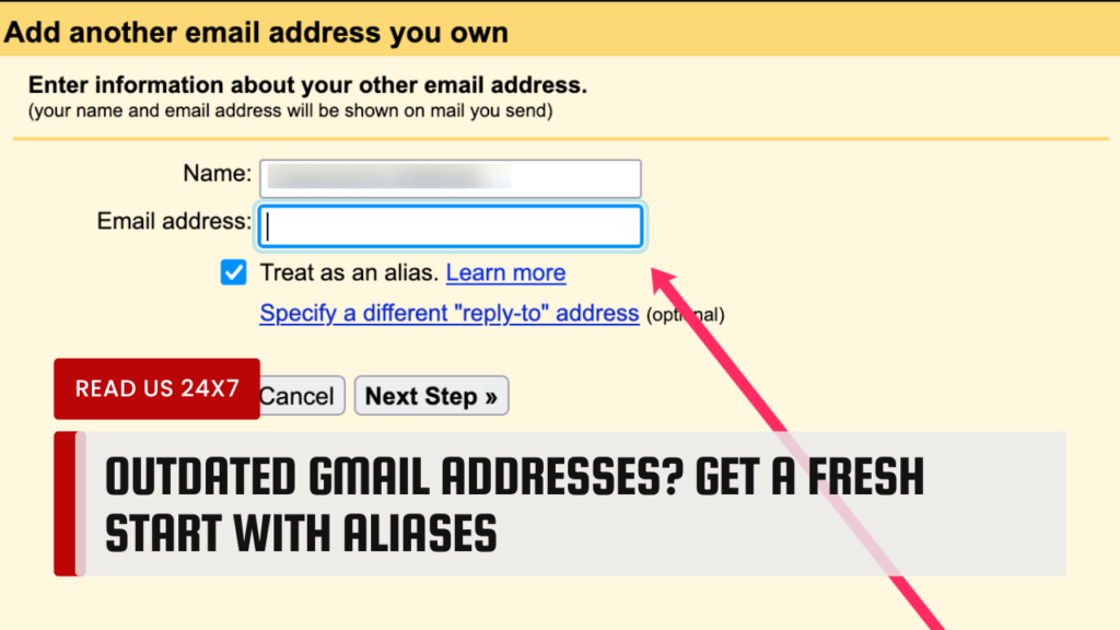 Outdated Gmail Addresses