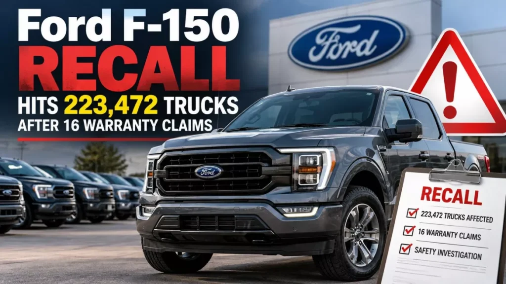 Ford F-150 Recall Hits 223,472 Trucks