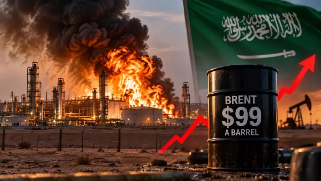 Saudi Arabia Oil Attack Wounds 73 as Brent Touches $99 a Barrel