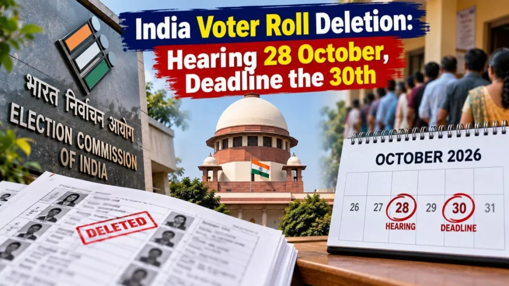 India Voter Roll Deletion Deadline