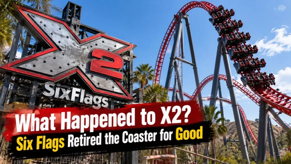 X2 Roller Coaster Retirement at Six Flags