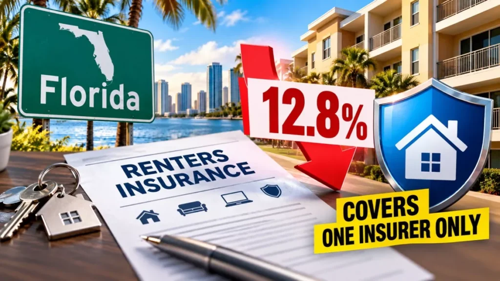 Florida Renters Insurance Cut of 12.8% Covers One Insurer Only