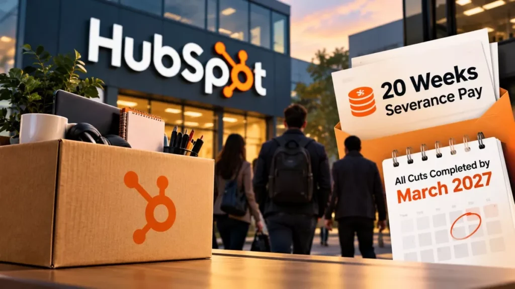 HubSpot Layoffs Pay 20 Weeks, With Cuts Done by March 2027
